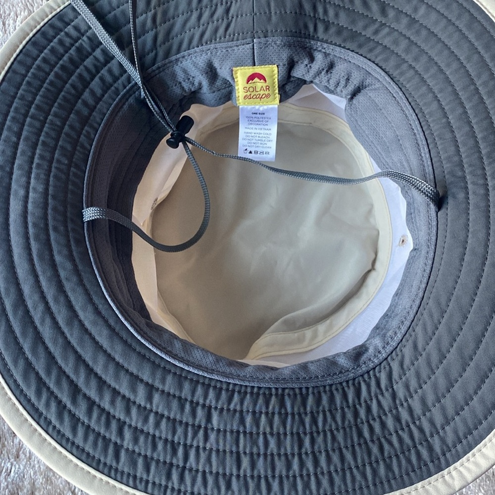 Solar Escape Hat Cream and Gray - Picture 4 of 5